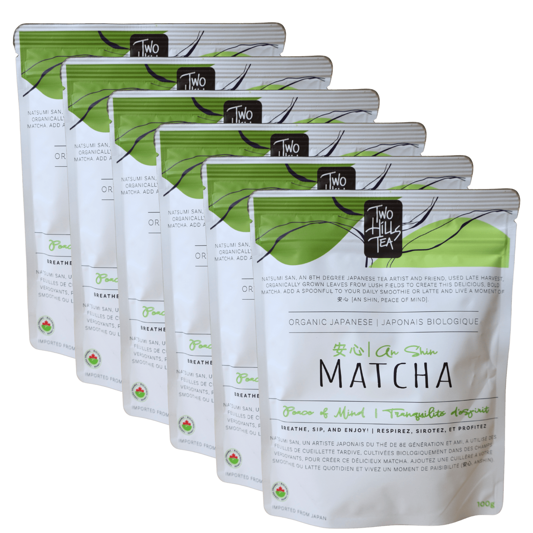 NEW! Organic Japanese An Shin 'Peace of Mind' Matcha (COR/NOP) - Two Hills Tea