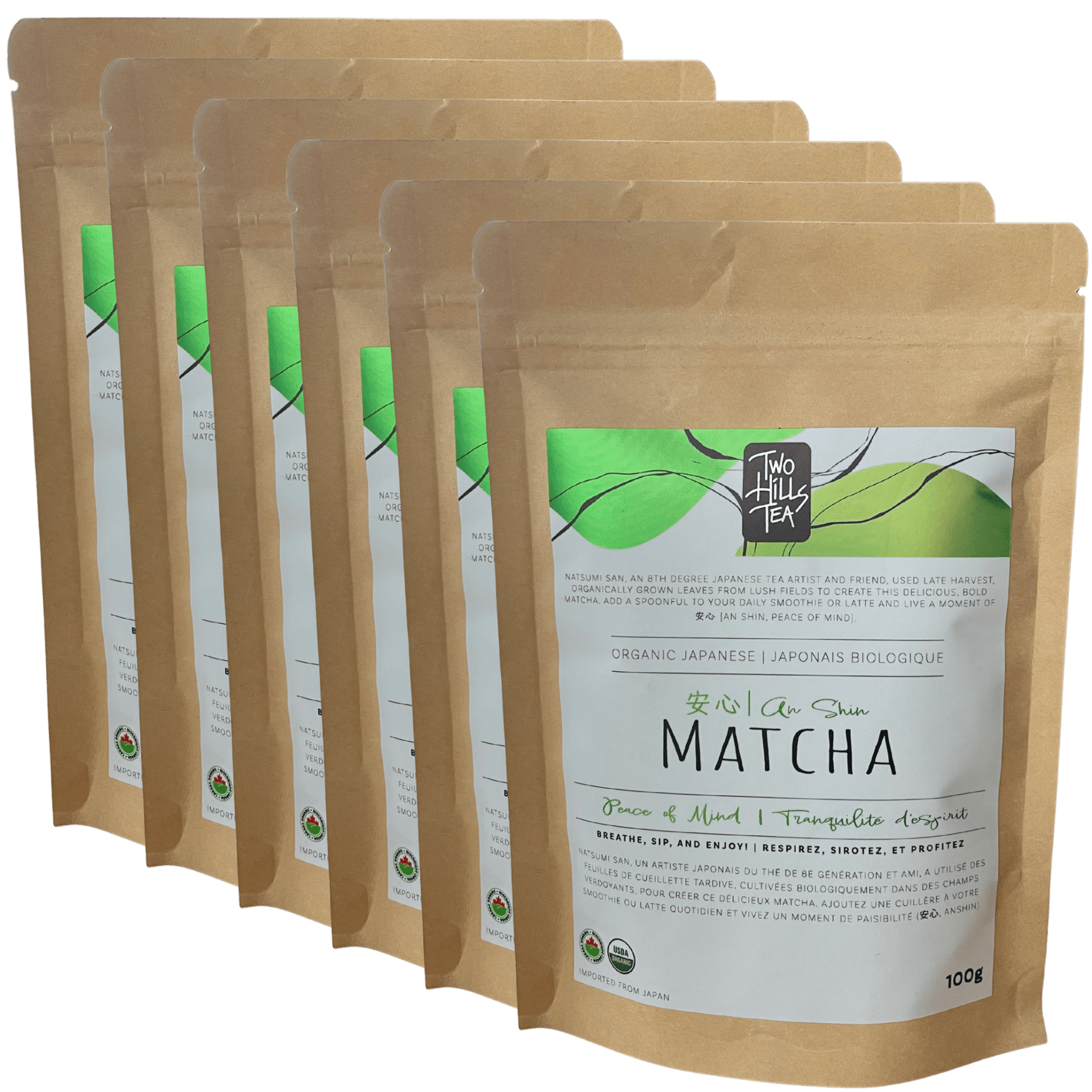 NEW! Organic Japanese An Shin 'Peace of Mind' Matcha (COR/NOP) - Two Hills Tea