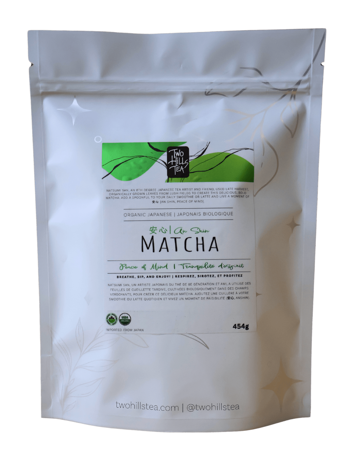 NEW! Organic Japanese An Shin 'Peace of Mind' Matcha - Two Hills Tea