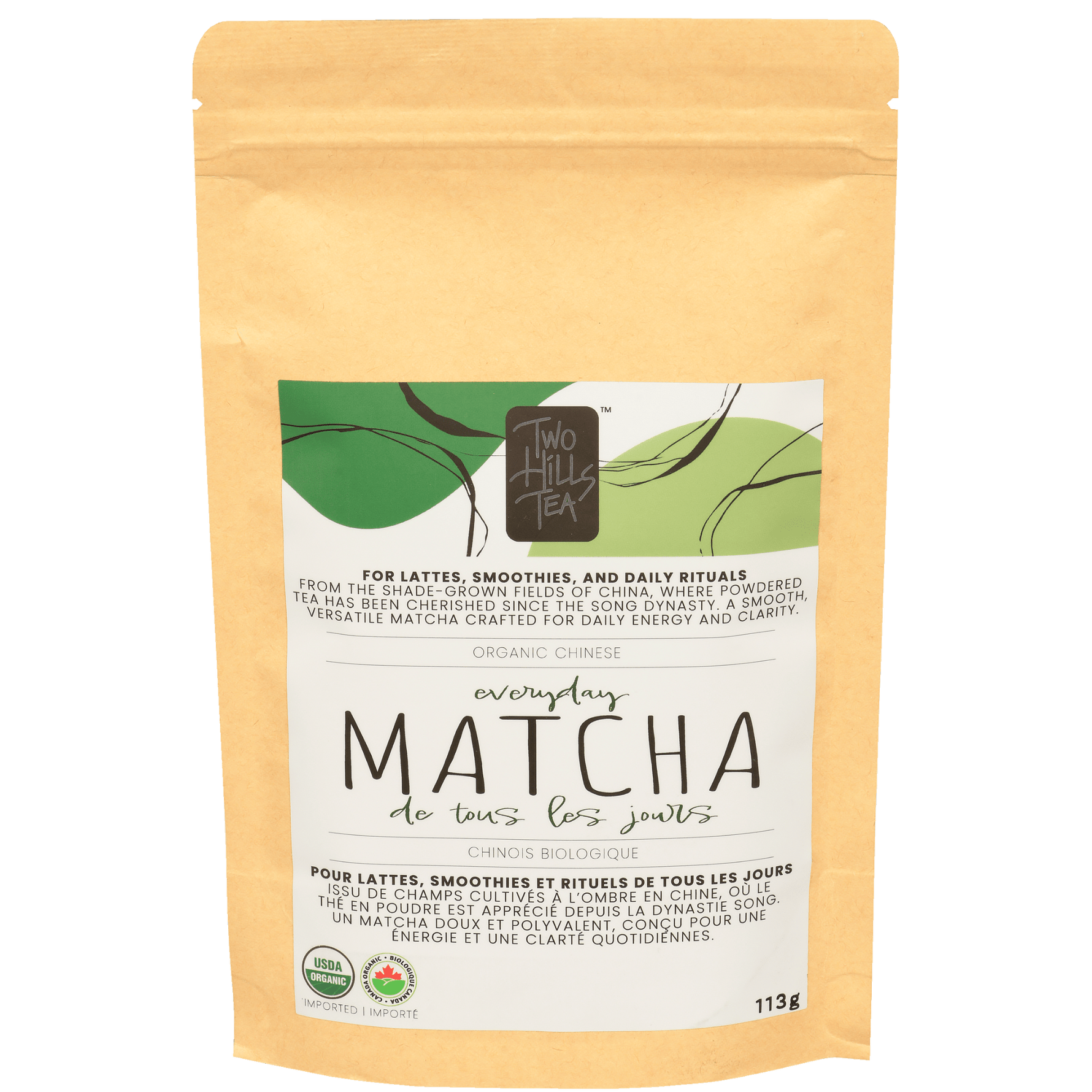 Organic Chinese Everyday Matcha - Two Hills Tea