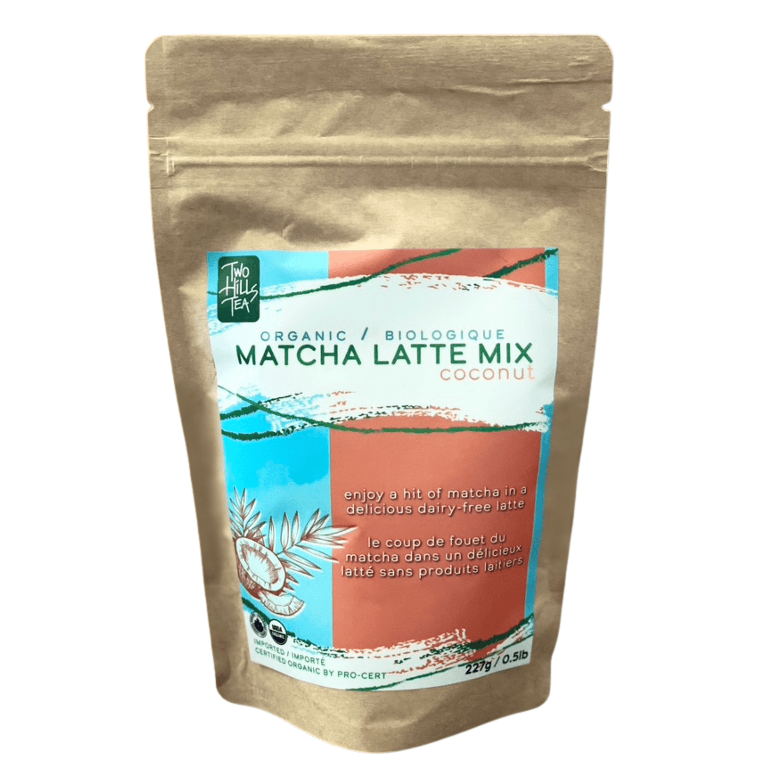 Organic Matcha Latte Mix - Coconut - Two Hills Tea