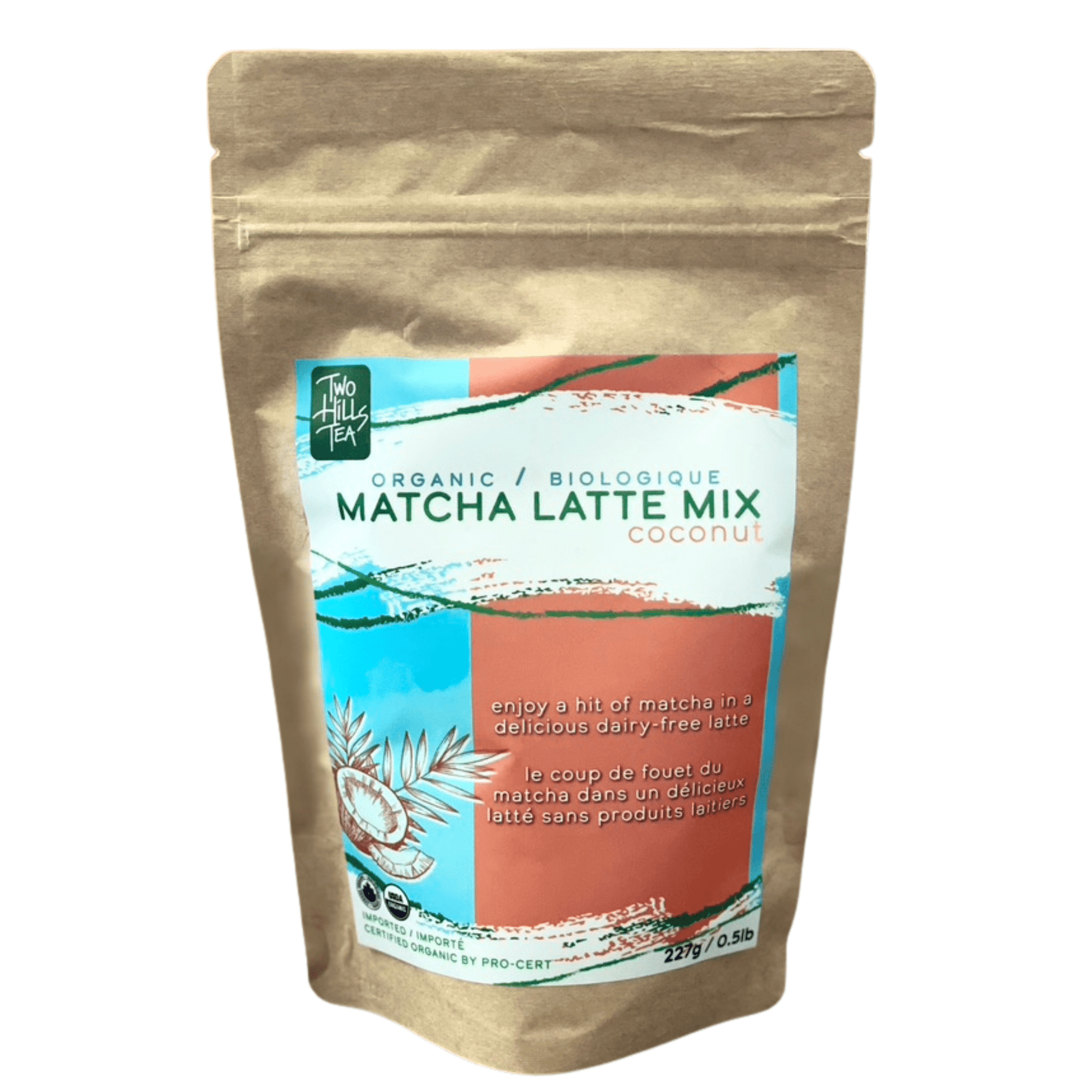 Organic Matcha Latte Mix - Coconut - Two Hills Tea
