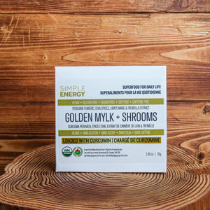 Organic Golden Mylk + Shrooms by Simple Energy - Two Hills Tea